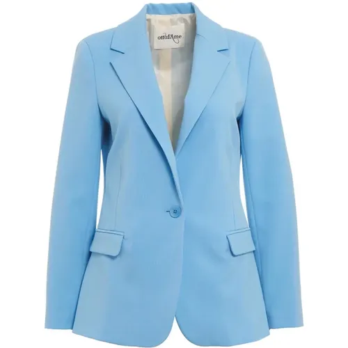 Blauer Ss24 Blazer für Frauen , Damen, Größe: S - Ottod'Ame - Modalova
