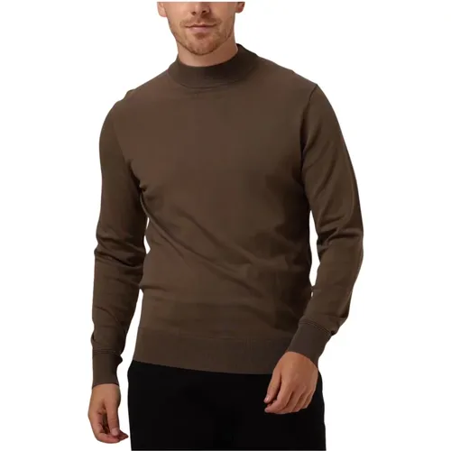 Brauner Stylischer Pullover für Männer , Herren, Größe: L - Genti - Modalova