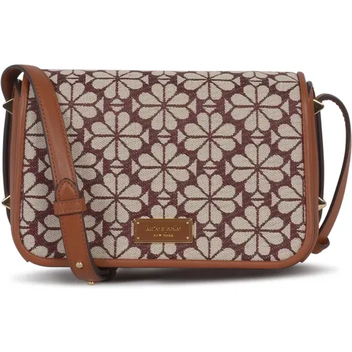 Blumiges Jacquard Crossbody Tasche , Damen, Größe: ONE Size - Kate Spade - Modalova