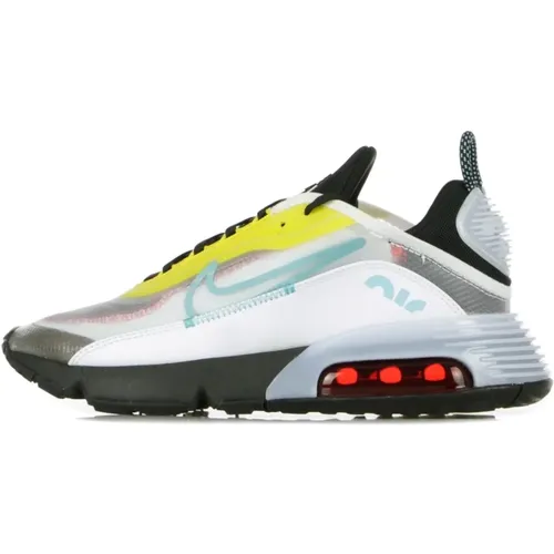 Air Max 2090 Sneakers White/Black/Yellow , male, Sizes: 4 1/2 UK - Nike - Modalova