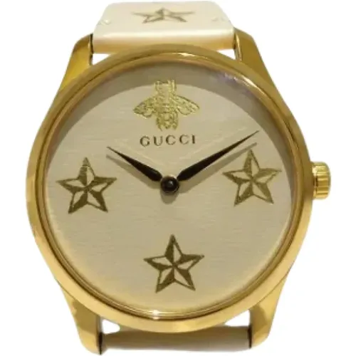 Pre-owned Stainless Steel watches , female, Sizes: ONE SIZE - Gucci Vintage - Modalova