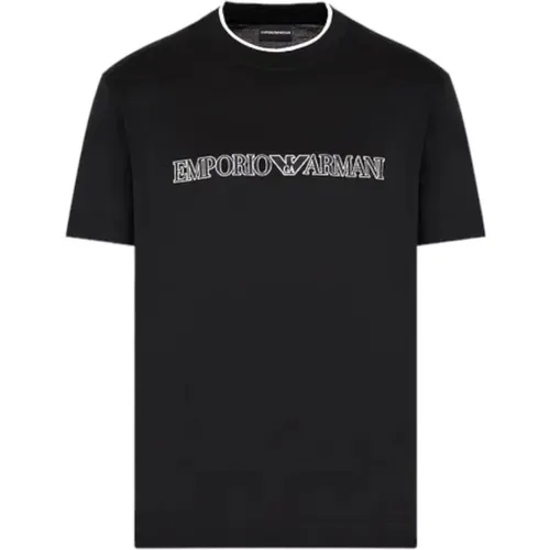 Kurzarm T-Shirt , Herren, Größe: M - Emporio Armani - Modalova