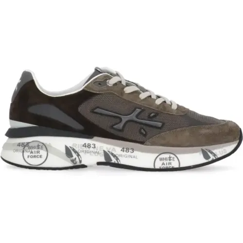 Braune Wildleder Sneakers mit Logo , Herren, Größe: 40 EU - Premiata - Modalova