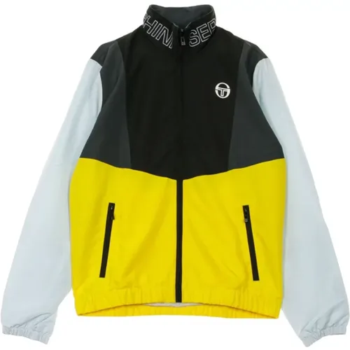 Track Jacket in Sulphur/Black , male, Sizes: S - Sergio Tacchini - Modalova