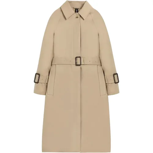 Retro Plaid Trench Coat , female, Sizes: 2XS, XS, S - Mackintosh - Modalova