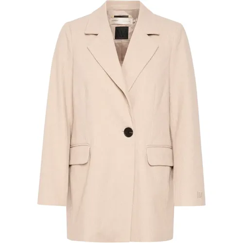 Classic Blazer Coat in Haze Melange , female, Sizes: S, XL, L, XS, 2XL, M - InWear - Modalova