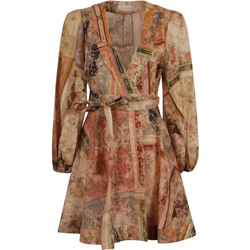 Floral Patch Wrap Dress , female, Sizes: M, XS - Zimmermann - Modalova