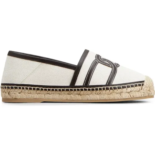 Ketten-Espadrilles aus beiger Baumwolle - TOD'S - Modalova