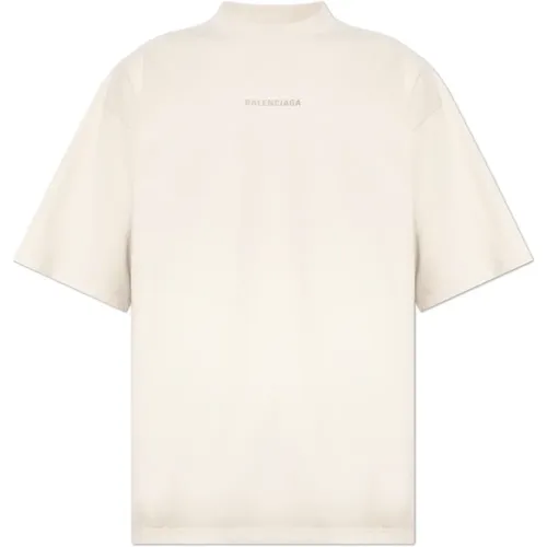 T-Shirt mit Logo Balenciaga - Balenciaga - Modalova