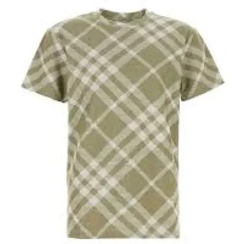 Lässiges Baumwoll-T-Shirt , Herren, Größe: M - Burberry - Modalova