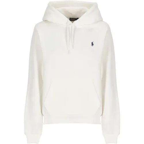 Cotton Hoodie with Iconic Logo , female, Sizes: S, M - Ralph Lauren - Modalova