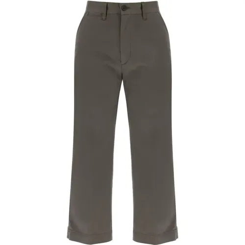 Weite Chino Hose , Damen, Größe: S - Ralph Lauren - Modalova