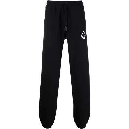Schwarze Sweatpants aus Bio-Baumwolle , Herren, Größe: 2XS - Marcelo Burlon - Modalova