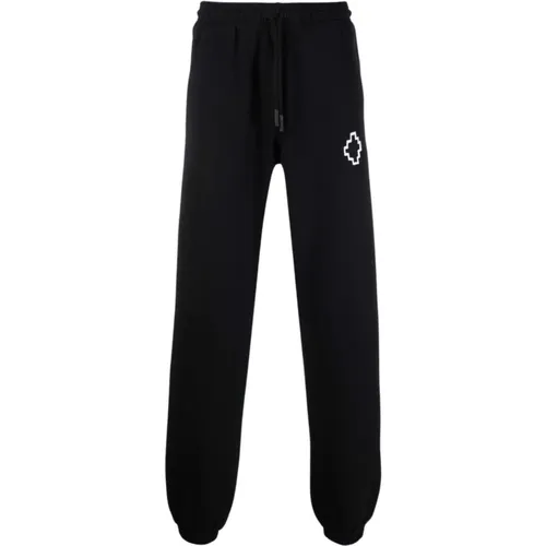 Schwarze Sweatpants aus Bio-Baumwolle , Herren, Größe: S - Marcelo Burlon - Modalova