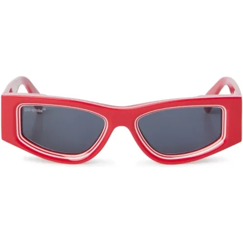 Stylish Acetate Sunglasses , unisex, Sizes: 53 MM - Off White - Modalova