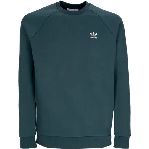 Mintgrüner Crewneck Sweatshirt Essential , Herren, Größe: XL - Adidas - Modalova