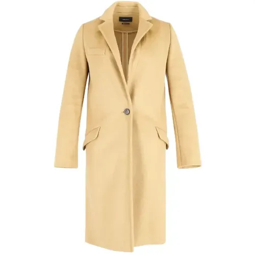 Wool Single Breasted Long Coat , female, Sizes: XS - Isabel Marant Pre-owned - Modalova