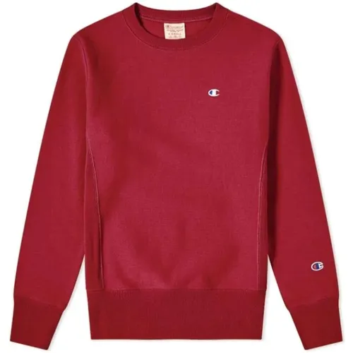 Reverse Weave Clic Crew Sweat Claret , male, Sizes: XL, S - Champion - Modalova