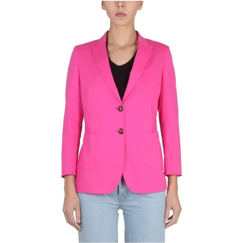 Peaked Lapel Jacket with Button Closure , female, Sizes: M - Saulina - Modalova