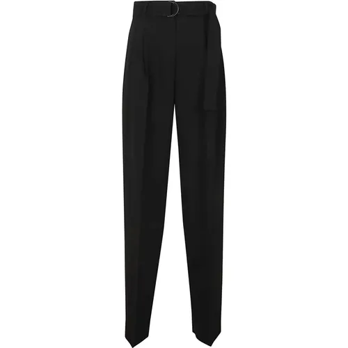 Schwarze Cady-Hose mit Doppelfalte , Damen, Größe: XS - Max Mara Studio - Modalova