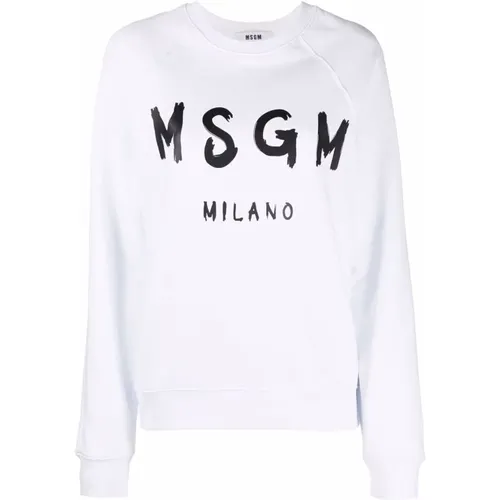 C Sweatshirt , Damen, Größe: L - MSGM - Modalova