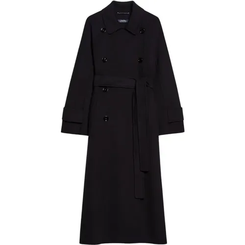 Wool Coat with Belted Cuffs , female, Sizes: 2XS - Max Mara - Modalova