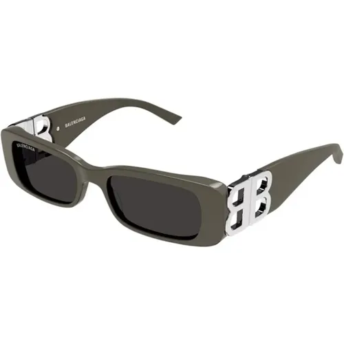 Grey Sunglasses Bb0096S 022 , female, Sizes: 51 MM - Balenciaga - Modalova