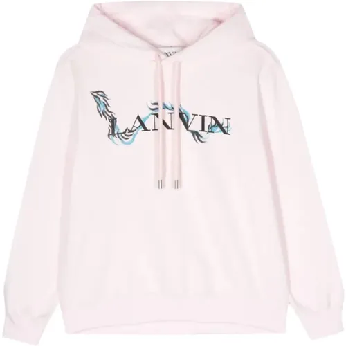 Klassischer Bedruckter Hoodie , Damen, Größe: M - Lanvin - Modalova