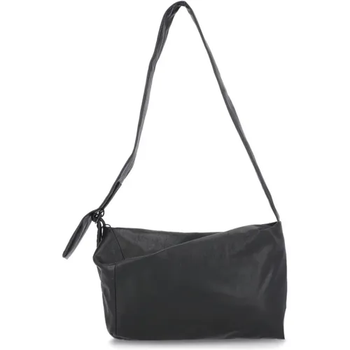 Leather Shoulder Bag , female, Sizes: ONE SIZE - Yohji Yamamoto - Modalova