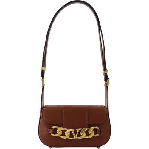 Small Shoulder Bag | Vlogo Chain | Vit.Dauphine/A.Br Morsetto , female, Sizes: ONE SIZE - Valentino Garavani - Modalova