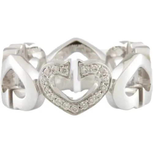 Pre-owned White Gold rings , female, Sizes: ONE SIZE - Cartier Vintage - Modalova