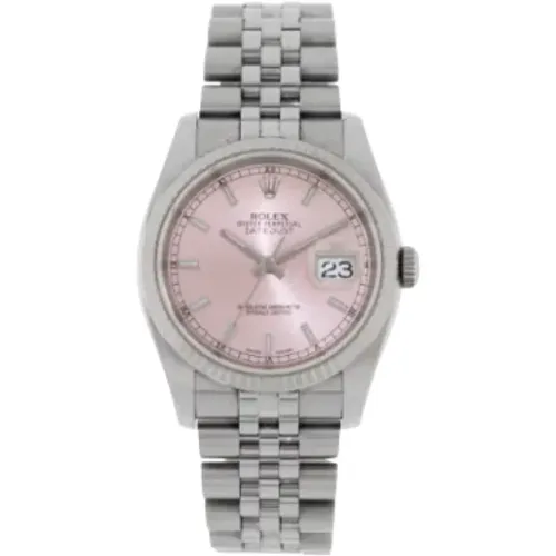 Pre-owned Stainless Steel watches , female, Sizes: ONE SIZE - Rolex Vintage - Modalova