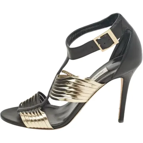 Pre-owned Leather sandals , female, Sizes: 6 1/2 UK - Jimmy Choo Pre-owned - Modalova