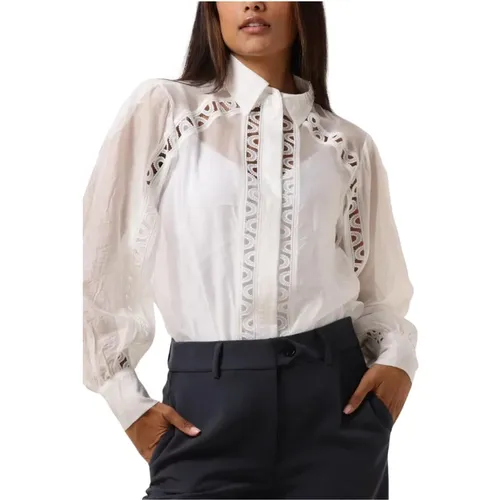 Elegante Weiße Bluse Cmultra-Shirt , Damen, Größe: S - Copenhagen Muse - Modalova