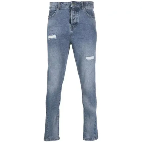 Slim-Fit Distressed Jeans , Herren, Größe: W32 - John Richmond - Modalova