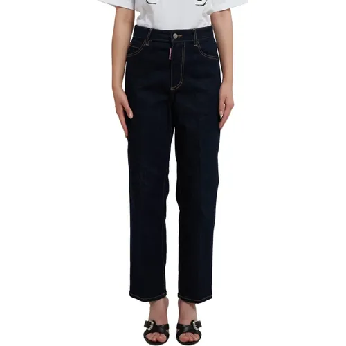 Crop Jeans with High Waist , female, Sizes: M, XS, 2XS, S - Dsquared2 - Modalova