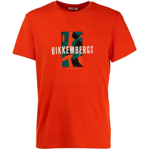 Herren T-Shirt mit auffälligem Detail - Bikkembergs - Modalova