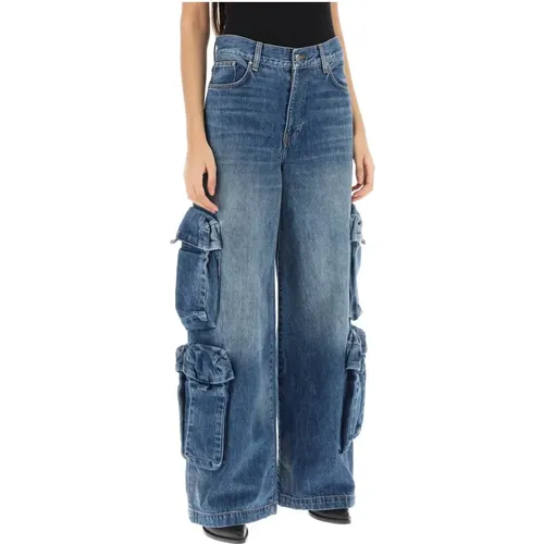 Cargo Flared Jeans , Damen, Größe: W28 - Amiri - Modalova