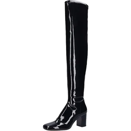Square Toe Overknee Boots , female, Sizes: 3 UK - Lola Cruz - Modalova