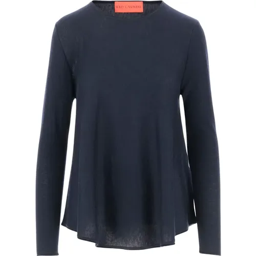 Luxuriöser Navy Seiden Cashmere Pullover - Wild Cashmere - Modalova