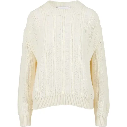 Mouliné Woll Crew-neck Sweater , Damen, Größe: M - Iceberg - Modalova