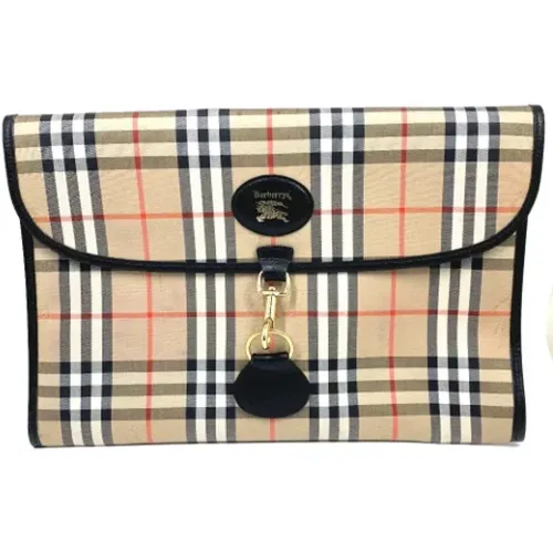 Pre-owned Fabric clutches , female, Sizes: ONE SIZE - Burberry Vintage - Modalova