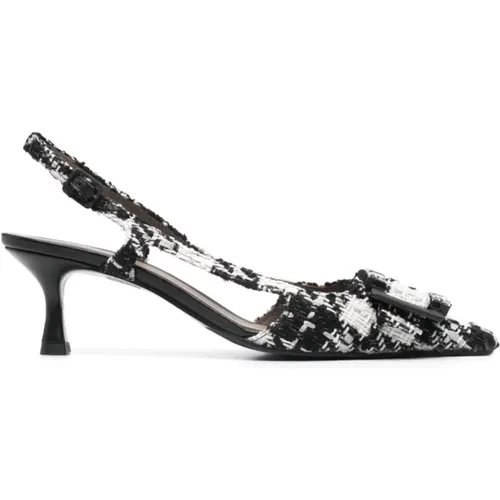 Kristall Schnalle Slingback Heels - Roberto Festa - Modalova