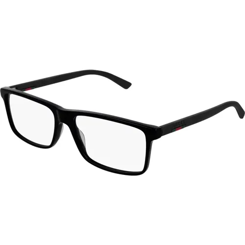 Schwarze Sonnenbrillenfassungen , unisex, Größe: 58 MM - Gucci - Modalova