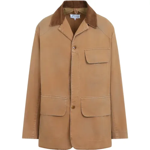 Ochre Sports Jacket for Active Lifestyle , male, Sizes: L, M - Maison Margiela - Modalova