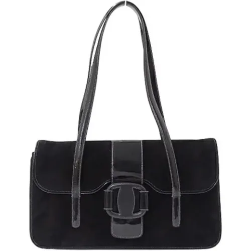 Pre-owned Wildleder schultertasche , Damen, Größe: ONE Size - Salvatore Ferragamo Pre-owned - Modalova