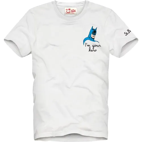 Weiße T-Shirts und Polos , Herren, Größe: XL - MC2 Saint Barth - Modalova