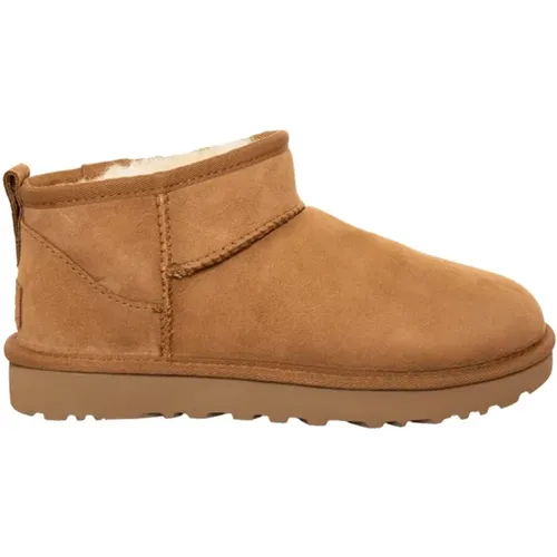 Klassische Ultra Mini Chestnut Stiefel , Damen, Größe: 37 EU - Ugg - Modalova