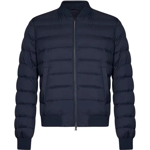 Blaue Aviator Bomberjacke Herno - Herno - Modalova