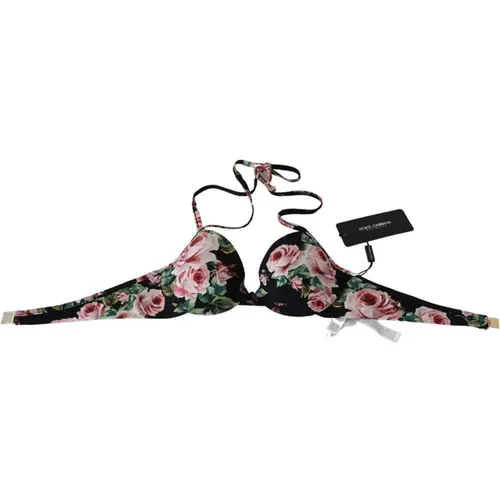 Bikinioberteil mit Blumenmuster - Dolce & Gabbana - Modalova